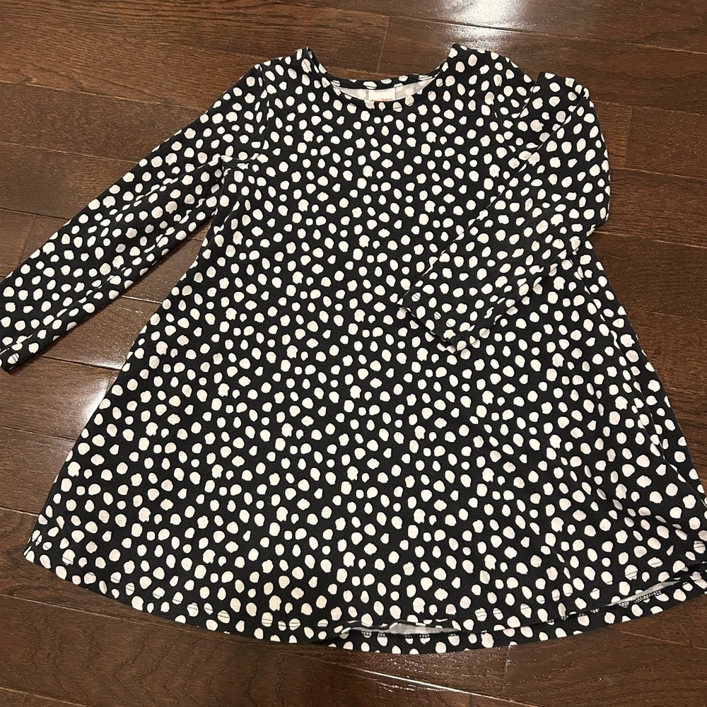 Hanna Andersson Polka Dot Long Sleeve Swing Dress